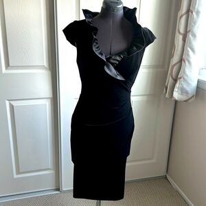 Black velvet dress